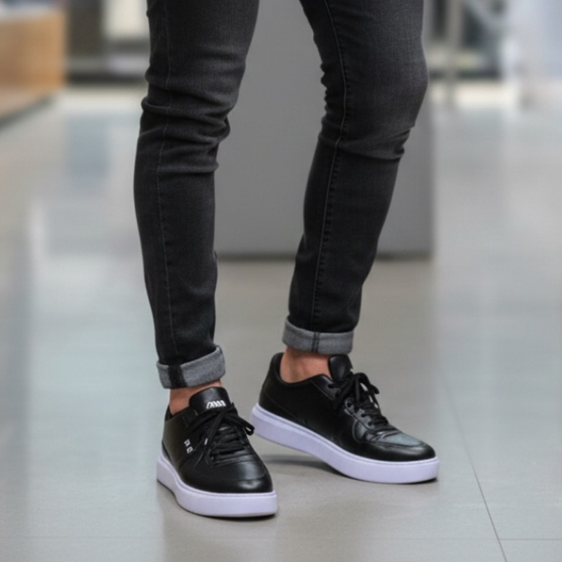 کفش تخت Zara مردانه مشکی مدل Kiyan