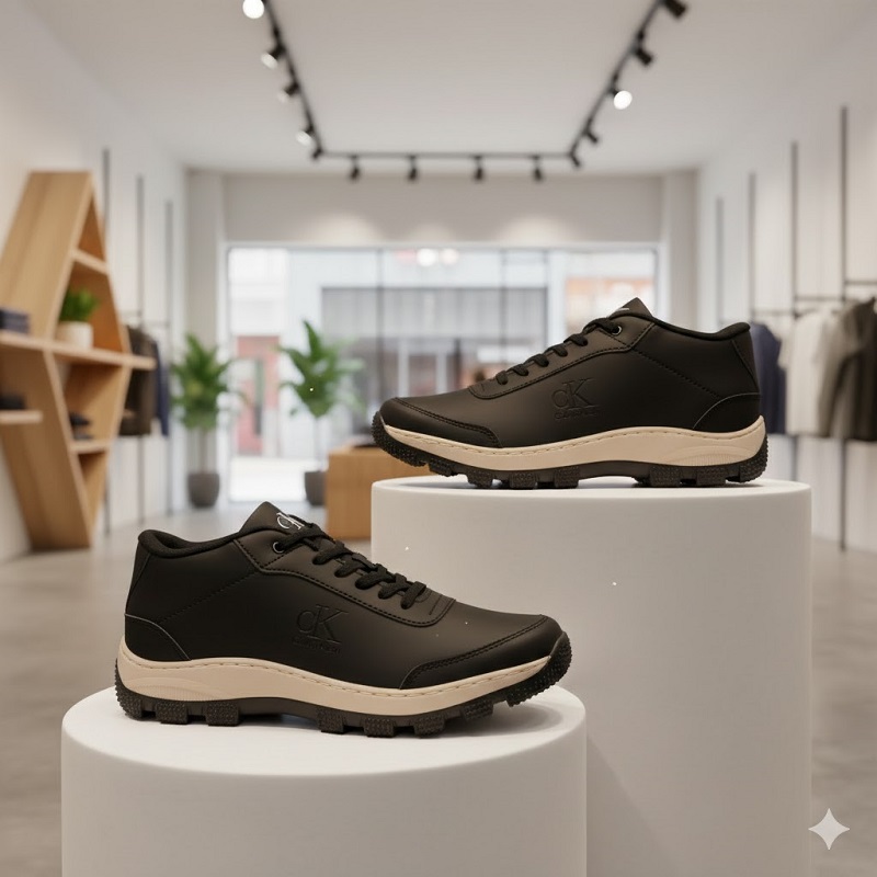 کفش مردانه مشکی CK مدل Behdad